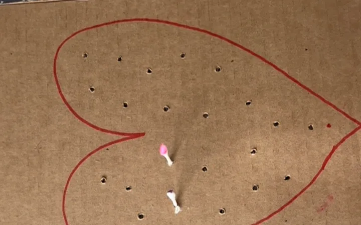 Q-Tip Heart Board: A Toddler Fine Motor Activity (Ages 2-4)